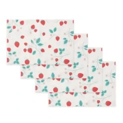 Catherine Lansfield Set Of 4 Strawberry Garden Placemats 6 Catherine Lansfield Set Of 4 Strawberry Garden Placemats -Catherine Lansfield 30960873 alt02