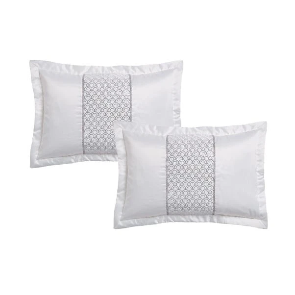 Catherine Lansfield Deco Sequin Quilted Pillowsham Pair 7 Catherine Lansfield Deco Sequin Quilted Pillowsham Pair - Image 7