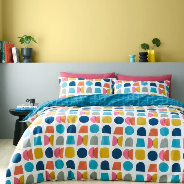 Catherine Lansfield Connect Geo Duvet Cover And Pillowcase Set 7 Catherine Lansfield Connect Geo Duvet Cover And Pillowcase Set - Image 7
