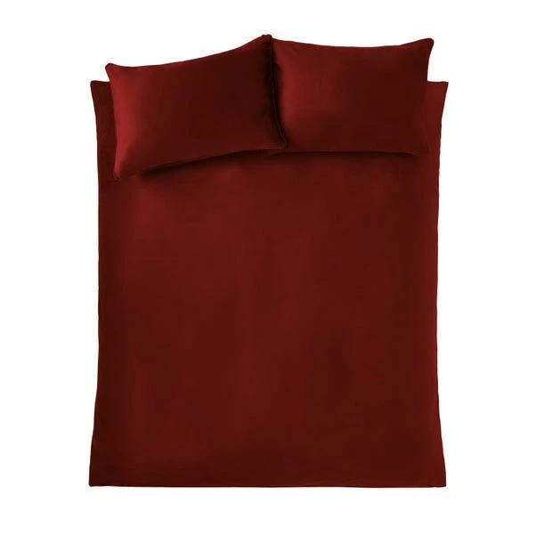 Catherine Lansfield Kingsley Soft Matt Velvet Duvet Cover And Pillowcase Set 9 Catherine Lansfield Kingsley Soft Matt Velvet Duvet Cover And Pillowcase Set - Image 9