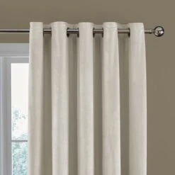 Catherine Lansfield Kingsley Matt Velvet Eyelet Curtains 28 Catherine Lansfield Kingsley Matt Velvet Eyelet Curtains -Catherine Lansfield 30963004