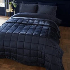 Catherine Lansfield Kingsley Matt Velvet Quilted Bedspread 24 Catherine Lansfield Kingsley Matt Velvet Quilted Bedspread -Catherine Lansfield 30963011