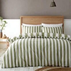 Catherine Lansfield Cove Stripe Duvet Cover And Pillowcase Set -Catherine Lansfield 30963030 alt02