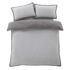Catherine Lansfield Cosy Nori Soft Sherpa Duvet Cover And Pillowcase Set 30 Catherine Lansfield Cosy Nori Soft Sherpa Duvet Cover And Pillowcase Set -Catherine Lansfield 30963040 alt06