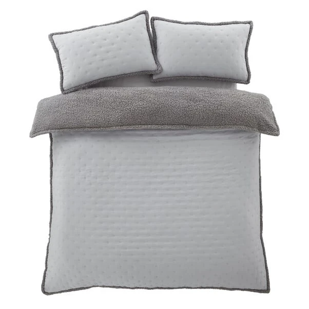 Catherine Lansfield Cosy Nori Soft Sherpa Duvet Cover And Pillowcase Set 11 Catherine Lansfield Cosy Nori Soft Sherpa Duvet Cover And Pillowcase Set - Image 11