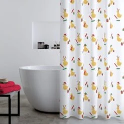 Catherine Lansfield Christmas Quackers Shower Curtain