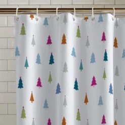 Catherine Lansfield Christmas Trees Shower Curtain 6 Catherine Lansfield Christmas Trees Shower Curtain -Catherine Lansfield 30965416 alt02