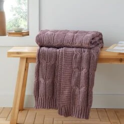 Chunky Marl Knit Throw 130cm X 170cm 34 Chunky Marl Knit Throw 130cm X 170cm -Catherine Lansfield 30966056