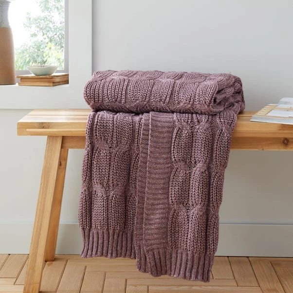 Chunky Marl Knit Throw 130cm X 170cm 15 Chunky Marl Knit Throw 130cm X 170cm - Image 15