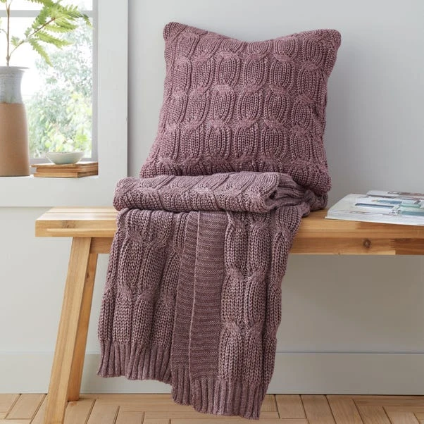 Chunky Marl Knit Throw 130cm X 170cm 19 Chunky Marl Knit Throw 130cm X 170cm - Image 19