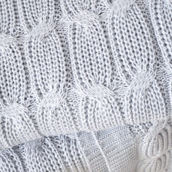 Chunky Marl Knit Throw 130cm X 170cm 9 Chunky Marl Knit Throw 130cm X 170cm - Image 9