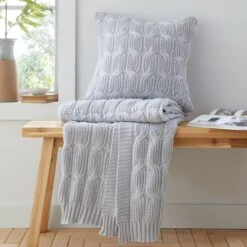 Chunky Marl Knit Throw 130cm X 170cm 31 Chunky Marl Knit Throw 130cm X 170cm -Catherine Lansfield 30966073 alt07