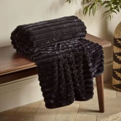 Cosy Ribbed Throw 130cm X 170cm 38 Cosy Ribbed Throw 130cm X 170cm -Catherine Lansfield 30966077