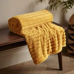 Cosy Ribbed Throw 130cm X 170cm 32 Cosy Ribbed Throw 130cm X 170cm -Catherine Lansfield 30966082