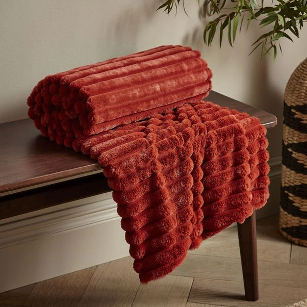 Cosy Ribbed Throw 130cm X 170cm 7 Cosy Ribbed Throw 130cm X 170cm - Image 7