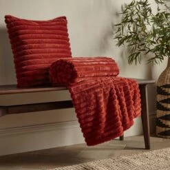 Cosy Ribbed Throw 130cm X 170cm 29 Cosy Ribbed Throw 130cm X 170cm -Catherine Lansfield 30966083 alt07