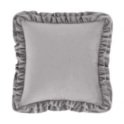 Catherine Lansfield So Soft Velvet Touch Double Frill Square Cushion 34 Catherine Lansfield So Soft Velvet Touch Double Frill Square Cushion -Catherine Lansfield 30969797 alt02