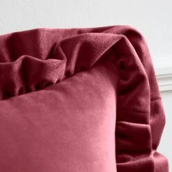 Catherine Lansfield So Soft Velvet Touch Double Frill Square Cushion 27 Catherine Lansfield So Soft Velvet Touch Double Frill Square Cushion -Catherine Lansfield 30969801 alt01