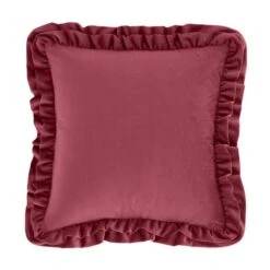 Catherine Lansfield So Soft Velvet Touch Double Frill Square Cushion 28 Catherine Lansfield So Soft Velvet Touch Double Frill Square Cushion -Catherine Lansfield 30969801 alt02