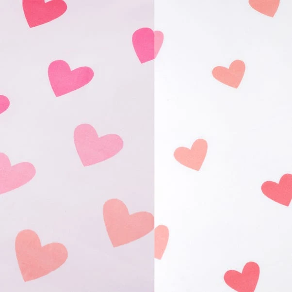 Catherine Lansfield Set Of 2 Hearts And Stripes Reversible Duvet Cover And Pillowcase Sets 4 Catherine Lansfield Set Of 2 Hearts And Stripes Reversible Duvet Cover And Pillowcase Sets - Image 4