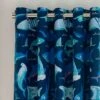 Catherine Lansfield Jawsome Shark Blackout Eyelet Curtains