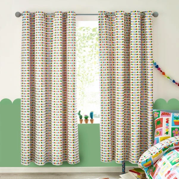 Catherine Lansfield Curious Caterpillar Blackout Eyelet Curtains 4 Catherine Lansfield Curious Caterpillar Blackout Eyelet Curtains - Image 4