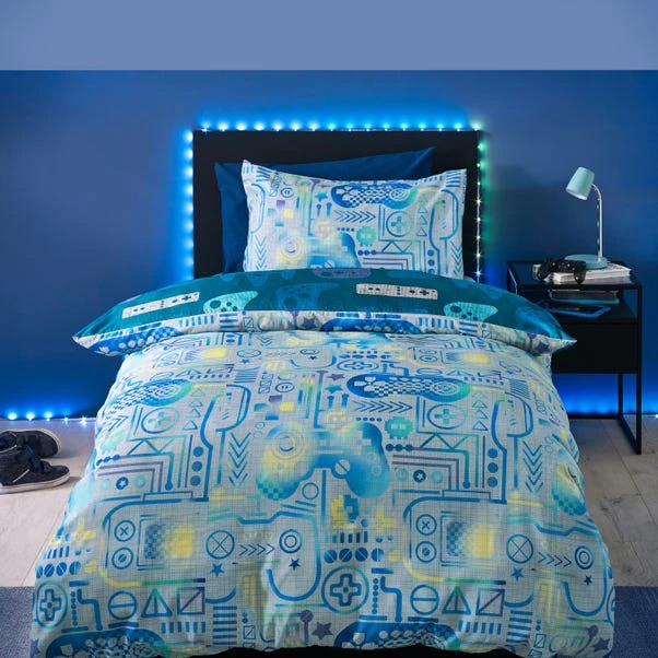 Catherine Lansfield Gamer Duvet Cover & Pillowcase Set 1 Catherine Lansfield Gamer Duvet Cover & Pillowcase Set