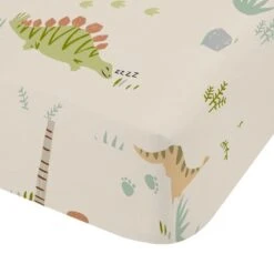 Catherine Lansfield Sleepy Dino Polycotton Fitted Sheet -Catherine Lansfield 30977451 alt01