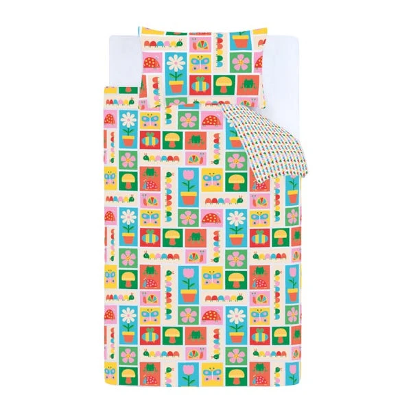 Catherine Lansfield Curious Caterpillar Polycotton Duvet Cover & Pillowcase Set 5 Catherine Lansfield Curious Caterpillar Polycotton Duvet Cover & Pillowcase Set - Image 5