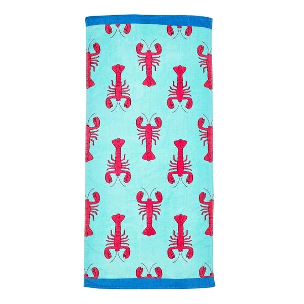 Catherine Lansfield Lobster Beach Towel 3 Catherine Lansfield Lobster Beach Towel - Image 3