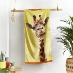 Catherine Lansfield Giraffe Beach Towel