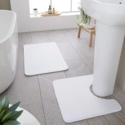 Catherine Lansfield Anti Bacterial Memory Foam Bath Mat And Pedestal Mat -Catherine Lansfield 30977603