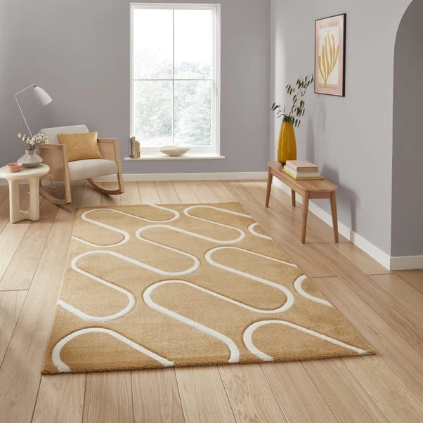 Catherine Lansfield Linear Curve Rug 1 Catherine Lansfield Linear Curve Rug
