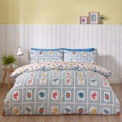 Catherine Lansfield Riviera Tiles Reversible Duvet Cover & Pillowcase Set 30 Catherine Lansfield Riviera Tiles Reversible Duvet Cover & Pillowcase Set -Catherine Lansfield 30982969