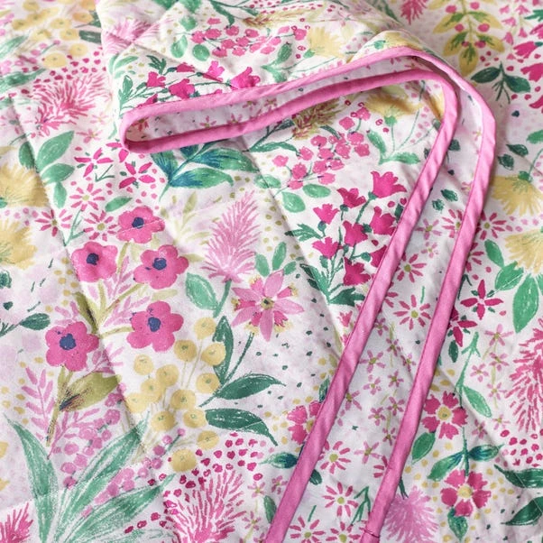 Catherine Lansfield Tilly Floral Bedspread 2 Catherine Lansfield Tilly Floral Bedspread - Image 2