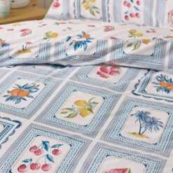 Catherine Lansfield Riviera Tiles Reversible Duvet Cover & Pillowcase Set 21 Catherine Lansfield Riviera Tiles Reversible Duvet Cover & Pillowcase Set -Catherine Lansfield 30982995 alt04