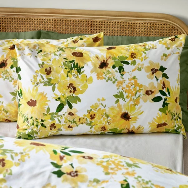Catherine Lansfield Sunflowers Reversible Duvet Cover & Pillowcase Set 20 Catherine Lansfield Sunflowers Reversible Duvet Cover & Pillowcase Set - Image 20