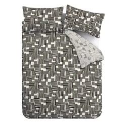 Catherine Lansfield Blocks Reversible Duvet Cover & Pillowcase Set -Catherine Lansfield 30983033 alt05