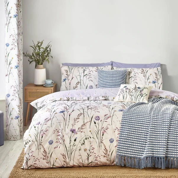 Catherine Lansfield Grasmere Floral Reversible Duvet Cover & Pillowcase Set 8 Catherine Lansfield Grasmere Floral Reversible Duvet Cover & Pillowcase Set - Image 8