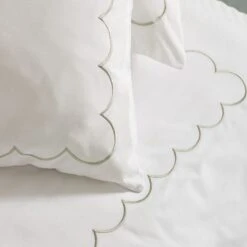 Catherine Lansfield Scallop Border Duvet Cover & Pillowcase Set 38 Catherine Lansfield Scallop Border Duvet Cover & Pillowcase Set -Catherine Lansfield 30983091 alt04