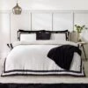 Catherine Lansfield So Soft Mono Panel Duvet Cover & Pillowcase Set