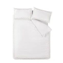 Catherine Lansfield Scallop Border Duvet Cover & Pillowcase Set 34 Catherine Lansfield Scallop Border Duvet Cover & Pillowcase Set -Catherine Lansfield 30983263 alt05