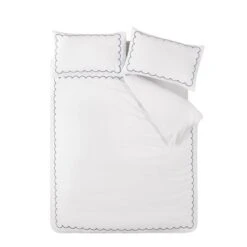 Catherine Lansfield Scallop Border Duvet Cover & Pillowcase Set 28 Catherine Lansfield Scallop Border Duvet Cover & Pillowcase Set -Catherine Lansfield 30983266 alt04