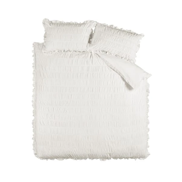 Catherine Lansfield Seersucker Frill Duvet Cover & Pillowcase Set 16 Catherine Lansfield Seersucker Frill Duvet Cover & Pillowcase Set - Image 16